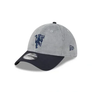 Caps* Manchester United Gray Corduroy 39THIRTY Stretch Fit Hat - KTGCaps - Baseball caps for various teams, purchased online at a discount
