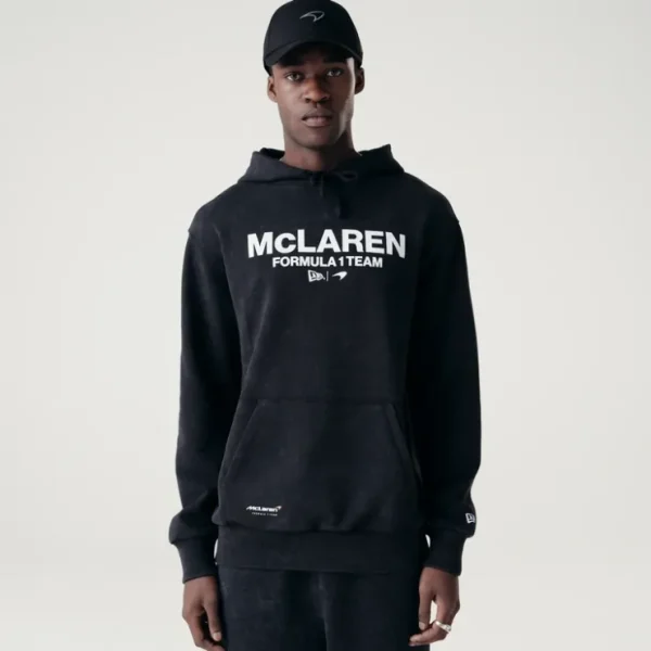 Caps* McLaren Formula 1 Team Washed Black Hoodie - KTGCaps - Baseball caps for various teams, purchased online at a discount