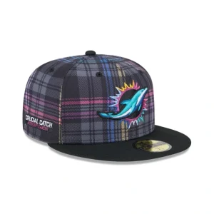 Caps* Miami Dolphins 2024 Crucial Catch 59FIFTY Fitted Hat - KTGCaps - Baseball caps for various teams, purchased online at a discount
