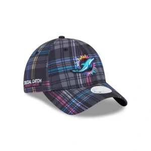 Caps* Miami Dolphins 2024 Crucial Catch Womens 9TWENTY Adjustable Hat - KTGCaps - Baseball caps for various teams, purchased online at a discount
