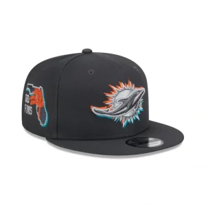 Caps* Miami Dolphins 2024 Draft 9FIFTY Snapback Hat - KTGCaps - Baseball caps for various teams, purchased online at a discount