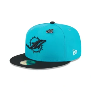 Caps* Miami Dolphins 2024 Inspire Change 59FIFTY Fitted Hat - KTGCaps - Baseball caps for various teams, purchased online at a discount