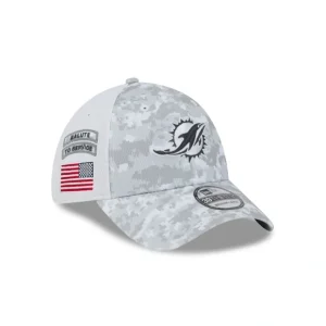 Caps* Miami Dolphins 2024 Salute to Service 39THIRTY Stretch Fit Hat - KTGCaps - Baseball caps for various teams, purchased online at a discount