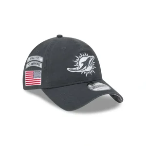 Caps* Miami Dolphins 2024 Salute to Service 9TWENTY Adjustable Hat - KTGCaps - Baseball caps for various teams, purchased online at a discount
