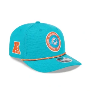 Outlet Miami Dolphins 2024 Sideline 9SEVENTY StretchSnap Hat - KTGCaps - Baseball caps for various teams, purchased online at a discount