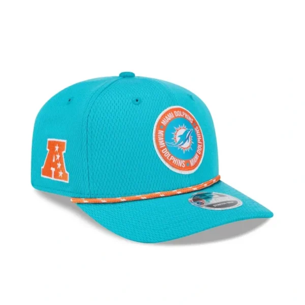 Outlet Miami Dolphins 2024 Sideline 9SEVENTY StretchSnap Hat - KTGCaps - Baseball caps for various teams, purchased online at a discount