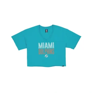 Caps* Miami Dolphins Active Womens VNeck TShirt - KTGCaps - Baseball caps for various teams, purchased online at a discount