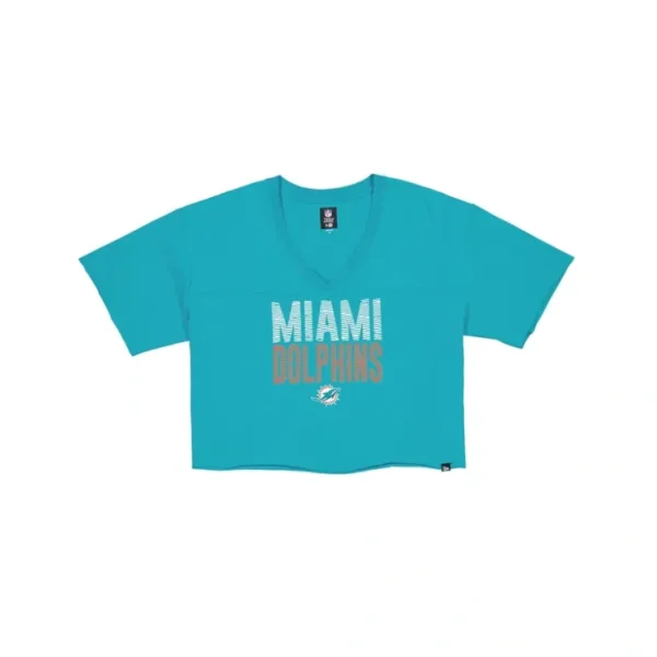 Caps* Miami Dolphins Active Womens VNeck TShirt - KTGCaps - Baseball caps for various teams, purchased online at a discount