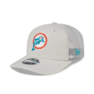 Caps* Miami Dolphins Canvas 9SEVENTY Trucker Hat - KTGCaps - Baseball caps for various teams, purchased online at a discount