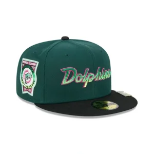 Caps* Miami Dolphins Crawlers 59FIFTY Fitted Hat - KTGCaps - Baseball caps for various teams, purchased online at a discount