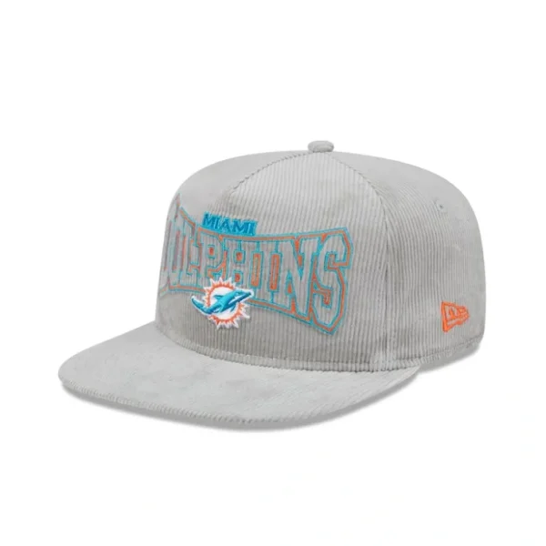 Caps* Miami Dolphins Gray Cord Golfer Hat - KTGCaps - Baseball caps for various teams, purchased online at a discount