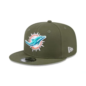 Caps* Miami Dolphins Olive 9FIFTY Snapback Hat - KTGCaps - Baseball caps for various teams, purchased online at a discount