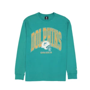 Caps* Miami Dolphins Oversized Essentials Long Sleeve TShirt - KTGCaps - Baseball caps for various teams, purchased online at a discount