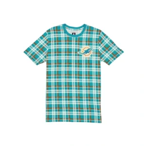 Caps* Miami Dolphins 3rd Down Plaid TShirt - KTGCaps - Baseball caps for various teams, purchased online at a discount