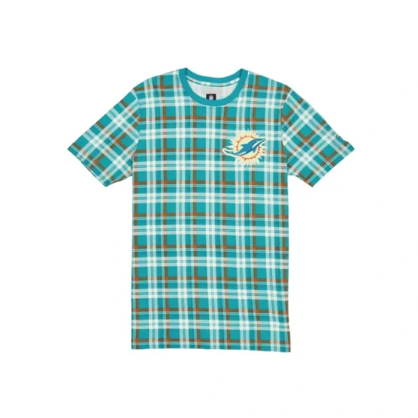 Caps* Miami Dolphins 3rd Down Plaid TShirt - KTGCaps - Baseball caps for various teams, purchased online at a discount