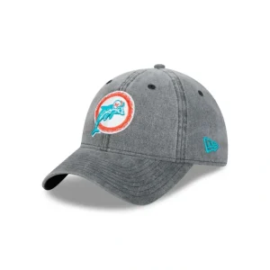 Caps* Miami Dolphins Rugged 9TWENTY Adjustable Hat - KTGCaps - Baseball caps for various teams, purchased online at a discount