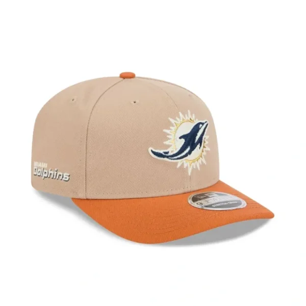 Caps* Miami Dolphins Sandy Rust 9SEVENTY Snapback Hat - KTGCaps - Baseball caps for various teams, purchased online at a discount