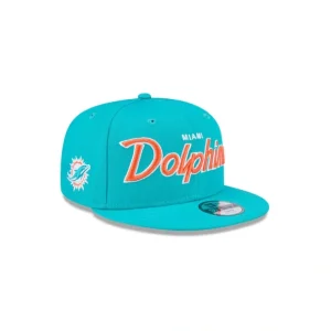 Caps* Miami Dolphins Script Kids 9FIFTY Snapback Hat - KTGCaps - Baseball caps for various teams, purchased online at a discount