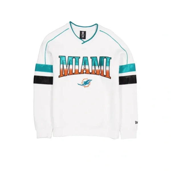 Caps* Miami Dolphins Sport Classics White Crewneck - KTGCaps - Baseball caps for various teams, purchased online at a discount