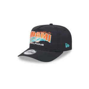 Caps* Miami Dolphins Throwback Brush Golfer Hat - KTGCaps - Baseball caps for various teams, purchased online at a discount