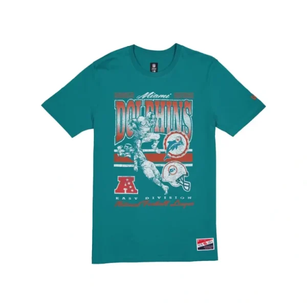 Caps* Miami Dolphins Throwback Distress TShirt - KTGCaps - Baseball caps for various teams, purchased online at a discount