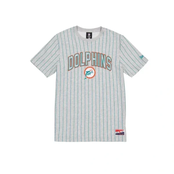 Caps* Miami Dolphins Throwback Gray Pinstripe TShirt - KTGCaps - Baseball caps for various teams, purchased online at a discount