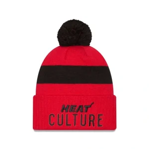 Caps* Miami Heat 2024 City Edition Pom Knit Hat - KTGCaps - Baseball caps for various teams, purchased online at a discount
