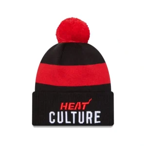 Best Miami Heat 2023 City Edition Pom Knit Hat - KTGCaps - Baseball caps for various teams, purchased online at a discount
