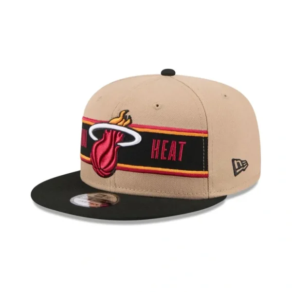 Caps* Miami Heat 2024 Draft 9FIFTY Snapback Hat - KTGCaps - Baseball caps for various teams, purchased online at a discount