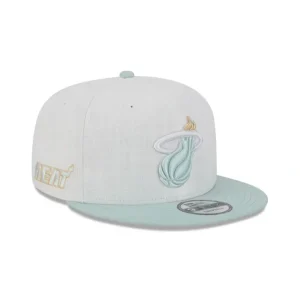 Caps* Miami Heat Minty Breeze Logo Select 9FIFTY Snapback Hat - KTGCaps - Baseball caps for various teams, purchased online at a discount