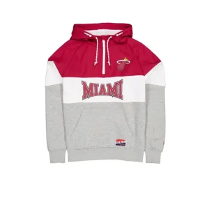 Best Sale Miami Heat Throwback Color Block Hoodie - KTGCaps - Baseball caps for various teams, purchased online at a discount