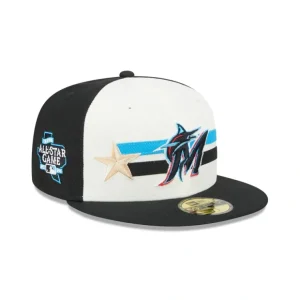 Caps* Miami Marlins 2024 AllStar Game Workout 59FIFTY Fitted Hat - KTGCaps - Baseball caps for various teams, purchased online at a discount