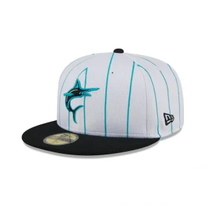Caps* Miami Marlins 2024 Batting Practice 59FIFTY Fitted Hat - KTGCaps - Baseball caps for various teams, purchased online at a discount