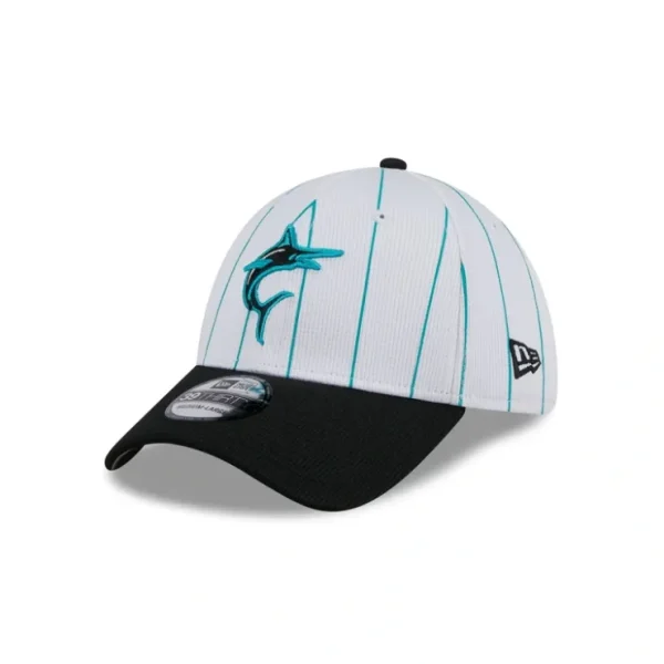 Caps* Miami Marlins 2024 Batting Practice 39THIRTY Stretch Fit Hat - KTGCaps - Baseball caps for various teams, purchased online at a discount