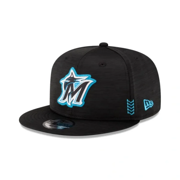 Caps* Miami Marlins 2024 Clubhouse Alt 9FIFTY Snapback Hat - KTGCaps - Baseball caps for various teams, purchased online at a discount