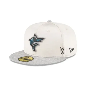 Caps* Miami Marlins 2024 Clubhouse Stone 59FIFTY Fitted Hat - KTGCaps - Baseball caps for various teams, purchased online at a discount