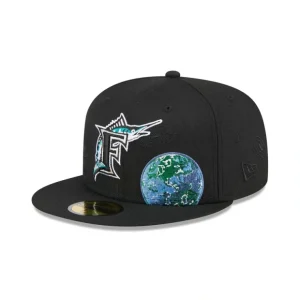 Caps* Miami Marlins Global 59FIFTY Fitted Hat - KTGCaps - Baseball caps for various teams, purchased online at a discount