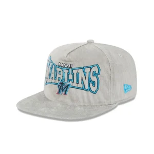 Shop Miami Marlins Gray Cord Golfer Hat - KTGCaps - Baseball caps for various teams, purchased online at a discount