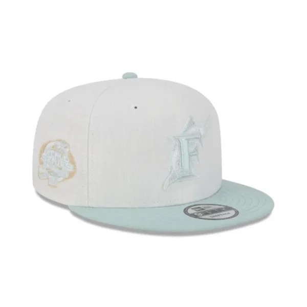 Caps* Miami Marlins Minty Breeze Logo Select 9FIFTY Snapback Hat - KTGCaps - Baseball caps for various teams, purchased online at a discount