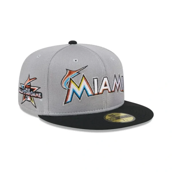 Caps* Miami Marlins Pivot Mesh 59FIFTY Fitted Hat - KTGCaps - Baseball caps for various teams, purchased online at a discount