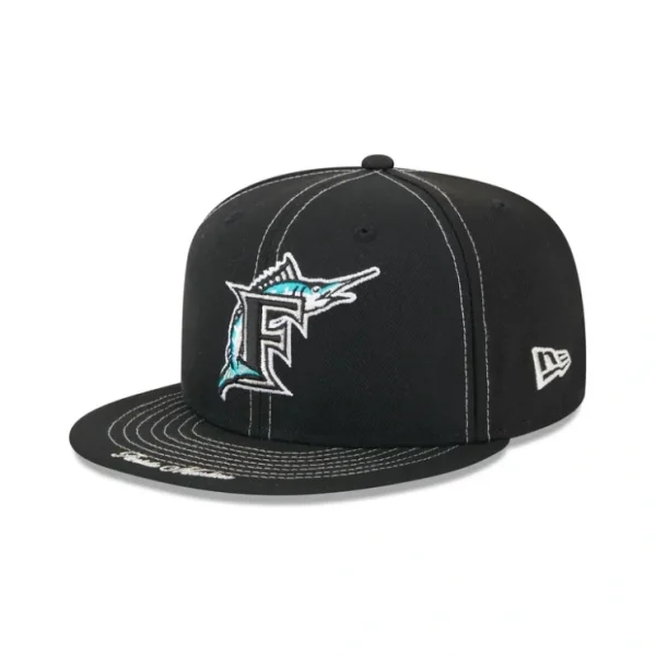 Caps* Miami Marlins Sport Classics 59FIFTY Fitted Hat - KTGCaps - Baseball caps for various teams, purchased online at a discount