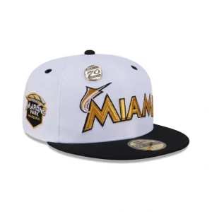 Caps* Miami Marlins 70th Anniversary 59FIFTY Fitted Hat - KTGCaps - Baseball caps for various teams, purchased online at a discount