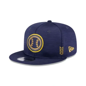 Caps* Milwaukee Brewers 2024 Clubhouse Alt 9FIFTY Snapback Hat - KTGCaps - Baseball caps for various teams, purchased online at a discount