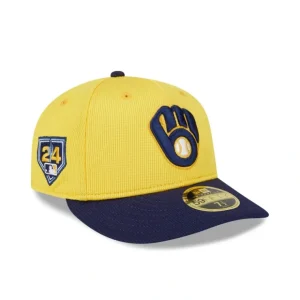 Caps* Milwaukee Brewers 2024 Spring Training Low Profile 59FIFTY Fitted Hat - KTGCaps - Baseball caps for various teams, purchased online at a discount