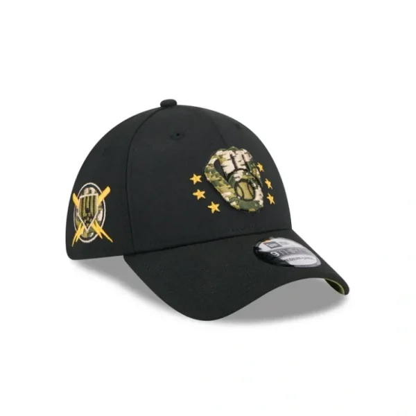 Caps* Milwaukee Brewers Armed Forces Day 2024 39THIRTY Stretch Fit Hat - KTGCaps - Baseball caps for various teams, purchased online at a discount