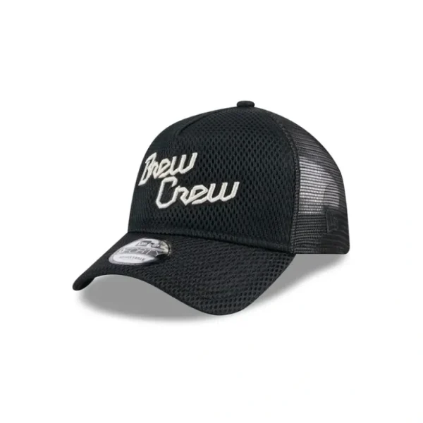 Caps* Milwaukee Brewers City Mesh 9FORTY AFrame Trucker Hat - KTGCaps - Baseball caps for various teams, purchased online at a discount