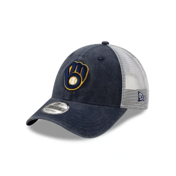Caps* Milwaukee Brewers 9FORTY Trucker Hat - KTGCaps - Baseball caps for various teams, purchased online at a discount