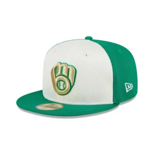 Caps* Milwaukee Brewers St Patricks Day 2024 59FIFTY Fitted Hat - KTGCaps - Baseball caps for various teams, purchased online at a discount
