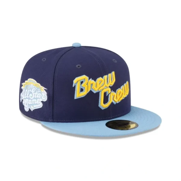 Caps* Milwaukee Brewers Team 59FIFTY Fitted Hat - KTGCaps - Baseball caps for various teams, purchased online at a discount