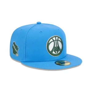 Caps* Milwaukee Bucks 2024 City Edition Alt 59FIFTY Fitted Hat - KTGCaps - Baseball caps for various teams, purchased online at a discount